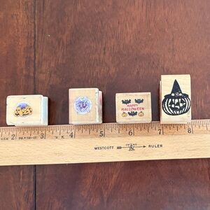 Halloween Themed Wooden Stamps